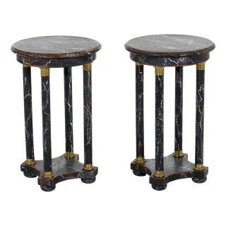20th Century Pedestal Tables, Set of 2 For Sale