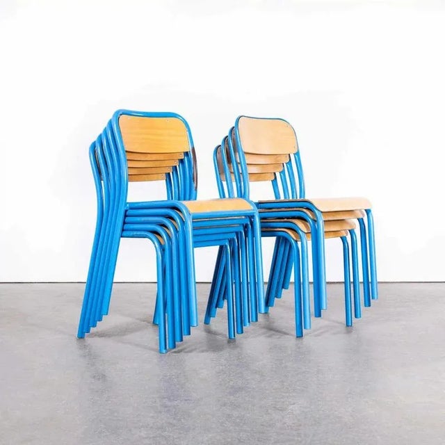 French Stacking Childrens Chair from Mullca, 1960s For Sale - Image 6 of 11