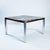 Beautiful compact square dining table by famous Dutch modernist Kho Liang Ie for Artifort. Marble top on a aluminium...