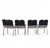 Black Upholstery Castiglietta Dining Chairs by Castiglioni for Zanotta, Italy, 1960s, Set of 4 For Sale - Image 11 of 18
