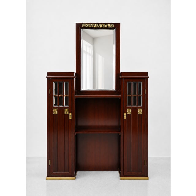 Secessionist Mirror with Display Case Components from Wiener Werkstätte, 1901 For Sale - Image 4 of 7