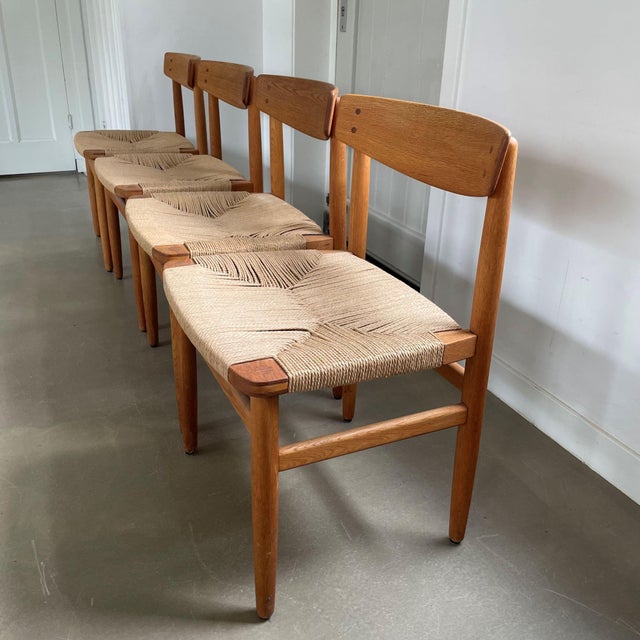 Vintage Dining Chairs by Børge Mogensen for Karl Andersson & Sons, 1950s, Set of 4 For Sale - Image 3 of 16