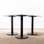 Vintage Black Steel Square Café Table, 1950 For Sale - Image 3 of 9