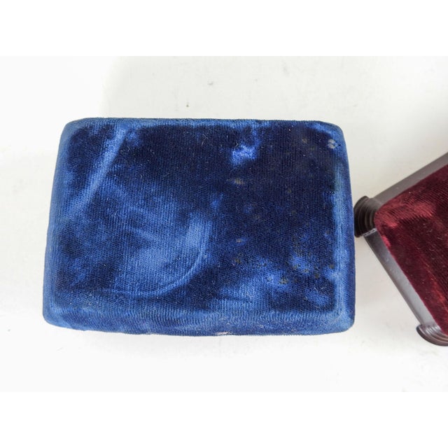 Vintage Mid Century Velvet Watch Boxes a Pair Chairish