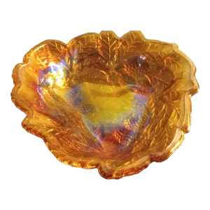 1950s Marigold Loganberry Indiana Carnival Glass Bowl