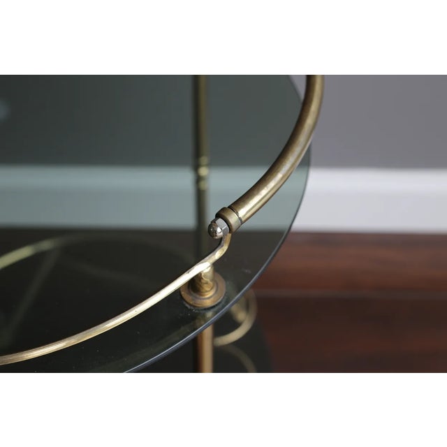 1970s Vintage Brass Serving Trolley, 1970s For Sale - Image 5 of 13