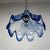 Mid-Century Blue Murano Glass Pendant Lamp in the style of Mazzega, Italy, 1970s For Sale - Image 4 of 11