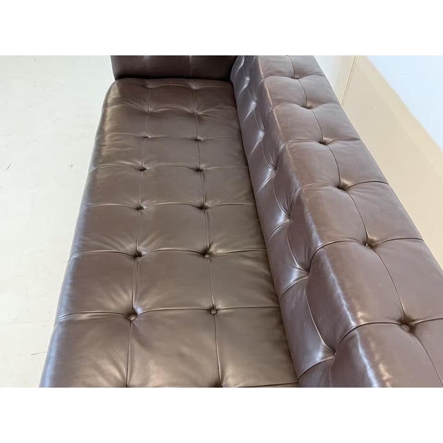 Mid-Century Model 5407 Sofa in Leather attributed to Edward Wormley for Dunbar, 1960s For Sale - Image 17 of 18