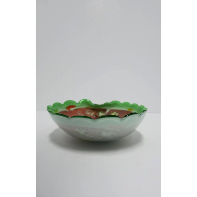 Italian Murano Bright Green Art Glass Bowl For Sale - Image 9 of 10