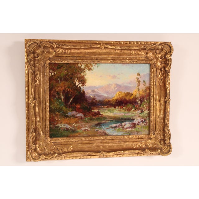California landscape painting by Russian / California artist Alexis M. Podchernikoff (1886-1933). Oil on board. Frame...