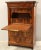 Secretaire Cappuccino Luigi Filippo. In solid walnut and root in walnut root, with marble top Halfway era - Luigi Filippo....