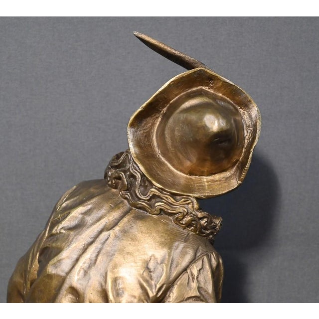 Bouret, By the Light of the Moon, Late 19th Century, Bronze For Sale - Image 17 of 18