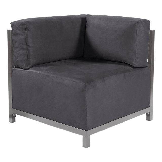 Axis Corner Chair Regency Gray Titanium Frame For Sale