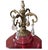 Ruby Red 1970s Hollywood Regency Cut Ruby Glass & Crystal Prism Globe Table Lamp Light Up Base For Sale - Image 8 of 12