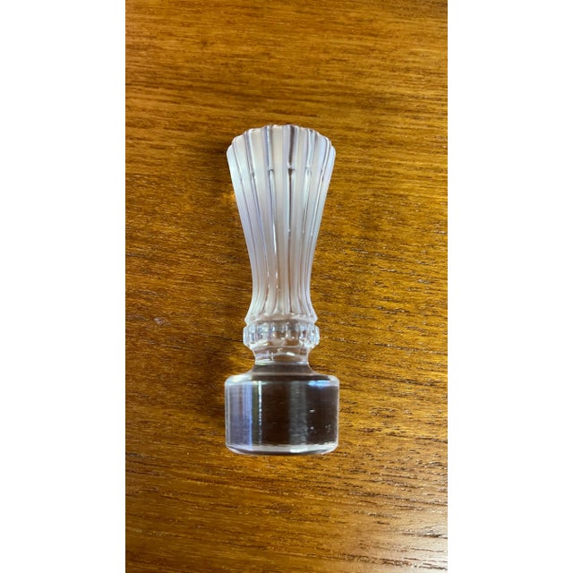 Transparent Vintage Lalique Barsac France Crystal Decanter For Sale - Image 8 of 9