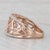 Mid-Century Modern Mid 20th Century 3.22ctw Morganite Diamond Ring 14k Rose Gold Size 8 Cocktail For Sale - Image 3 of 8