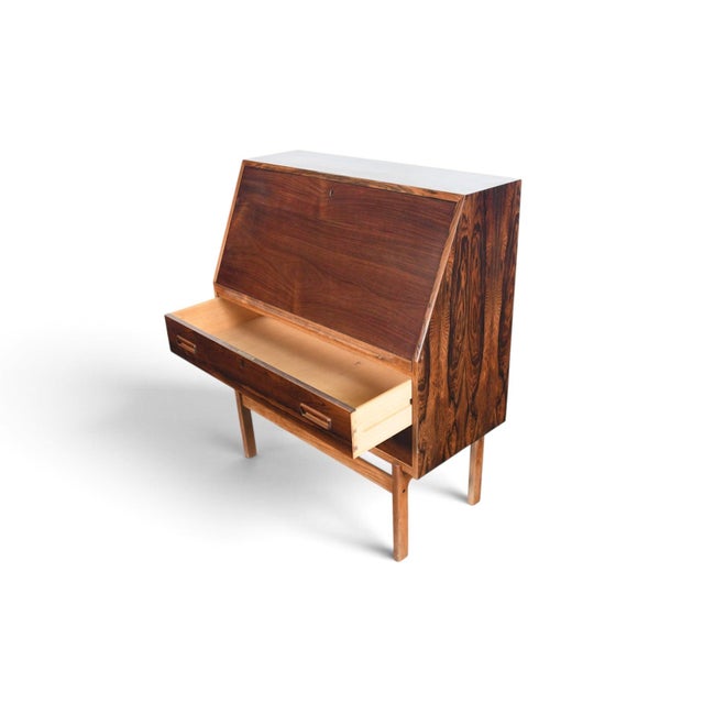 Mid 20th Century Model 68 Rosewood Secretary Desk by Arne Wahl Iversen For Sale - Image 12 of 14