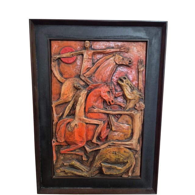Guerrino Baldeggia, Figurative Composition, 1960, Ceramic & Terracotta For Sale - Image 4 of 10