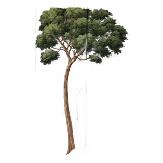 36" * H108" *5ps, European Retro Manor Hand-Painted Pastoral Landscape Wallpaper For Sale