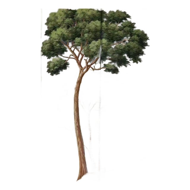 36" * H108" *5ps, European Retro Manor Hand-Painted Pastoral Landscape Wallpaper For Sale