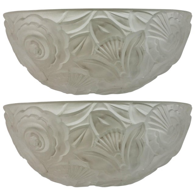 French Art Deco Wall Sconces by Genet et Michon - a Pair For Sale In New York - Image 6 of 6