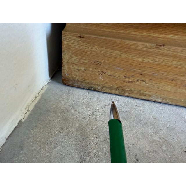 James Mont Attributed Regency Chinoiserie Cerused Oak Cabinet With Silvered Relief Panels For Sale - Image 12 of 12