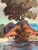 Helge Andersson, Coastal Village, 1965, Oil on Panel, Framed For Sale - Image 6 of 18