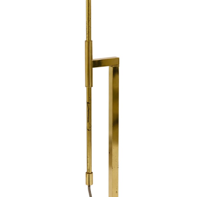 Metal Vintage Laurel Lamp Company Tall Brass Adjustable Floor Lamp For Sale - Image 7 of 7