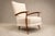 Mid-Century Modern Armchair in Caviúna Wood, Leather and Bouclé by Giuseppe Scapinelli, Brazil, 1950s For Sale - Image 3 of 18
