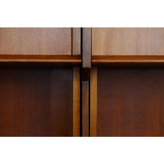 Mid-Century Danish Modern Teak Buffet with Hand-Painted Pattern, 1950s For Sale - Image 11 of 17