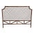 Vintage Boho Chic Rattan Queen Size Headboard For Sale