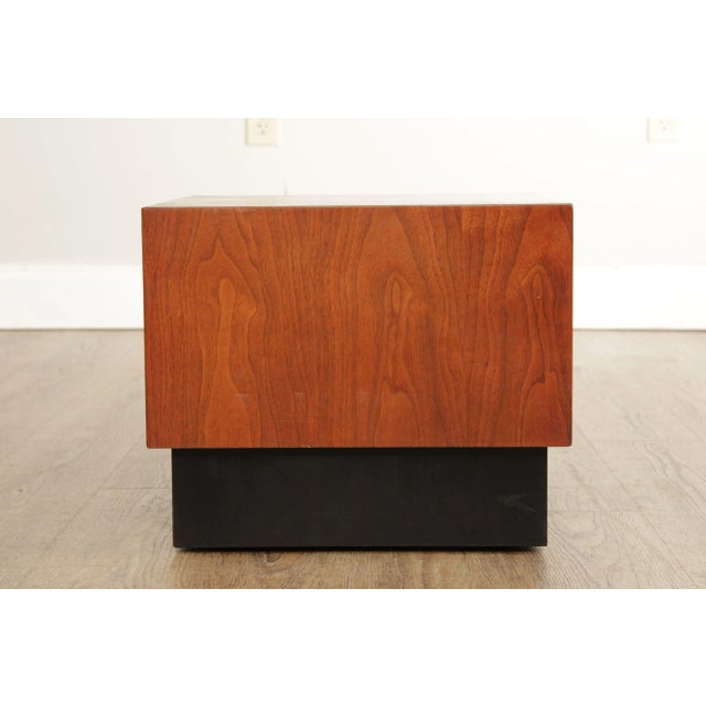 Mid 20th Century Mid 20th Century Mid-Century Modern Cube Pedestal Table Attributed to Adrian Pearsall For Sale - Image 5 of 13