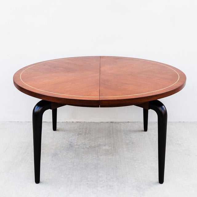 American Studiocraft Walnut & Ebonized Mahogany Dining Table From a Killingsworth Home For Sale - Image 15 of 15