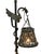 Mission 1910s Spanish Revival Cast Bronze Davenport Accent Floor Lamps with Flying Dragons, Twisted Tails - Restored Rewired For Sale - Image 3 of 16