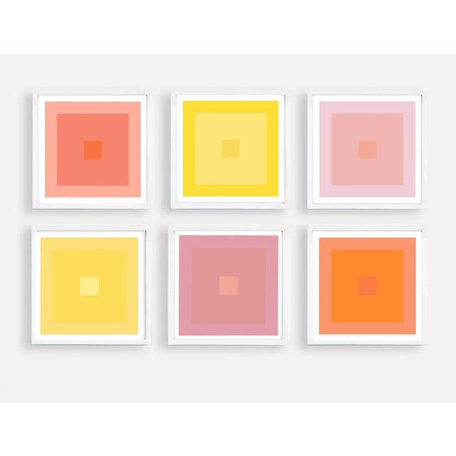 Printmaking Materials Contemporary Colorful Modern Geometric Prints - Set of 6 For Sale - Image 7 of 8