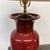 Oxblood Table Lamp With Bell Shade, Asian Influenced For Sale In San Francisco - Image 6 of 11