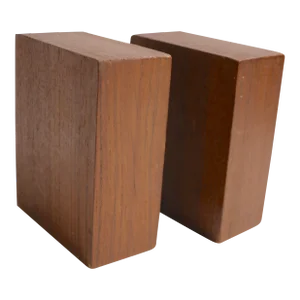 Pr. Mid Century Danish Style Block Bookends