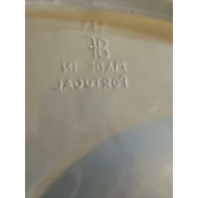 1990s Vintage Majolica Style Portugal Fish Platter For Sale - Image 5 of 8