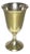 Late 20th Century Vintage Engraved Metal Chalice, Early 20th Century Trophy Cup or Wine Goblet For Sale