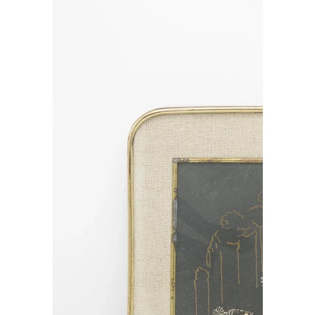 Framed Japanese Print Depicting Wedding, Early 1900s For Sale - Image 5 of 8