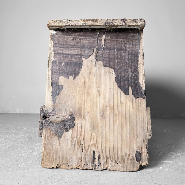 Vintage Wooden Stool, Japan, 1950s For Sale - Image 6 of 14