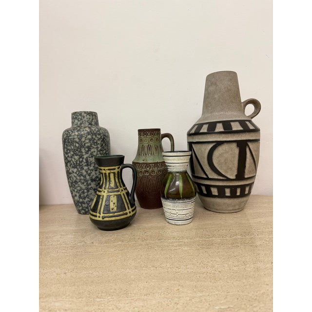 Ceramic Vases from Scheurich, West Germany, 1970s, Set of 5 For Sale - Image 4 of 18