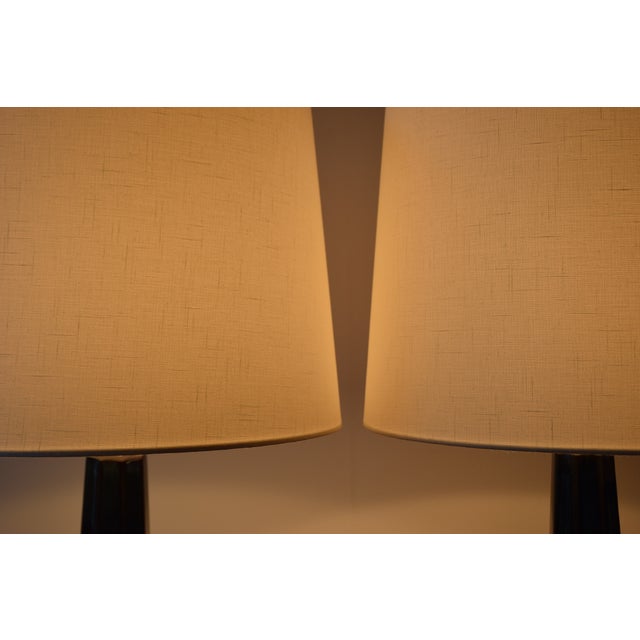 Tall Danish Table Lamps attributed to Einar Johansen for Søholm, 1960s, Set of 2 For Sale - Image 14 of 15