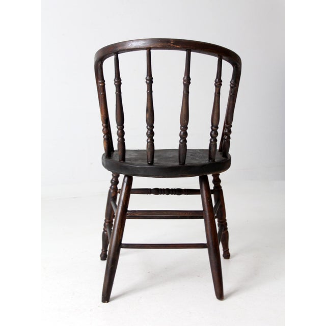 Antique Windsor Captains Chair For Sale - Image 4 of 11
