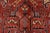 Heriz Rug 9'9'' X 12'10'' Red Wool Vintage Traditional Hand-Knotted Carpet For Sale - Image 9 of 15