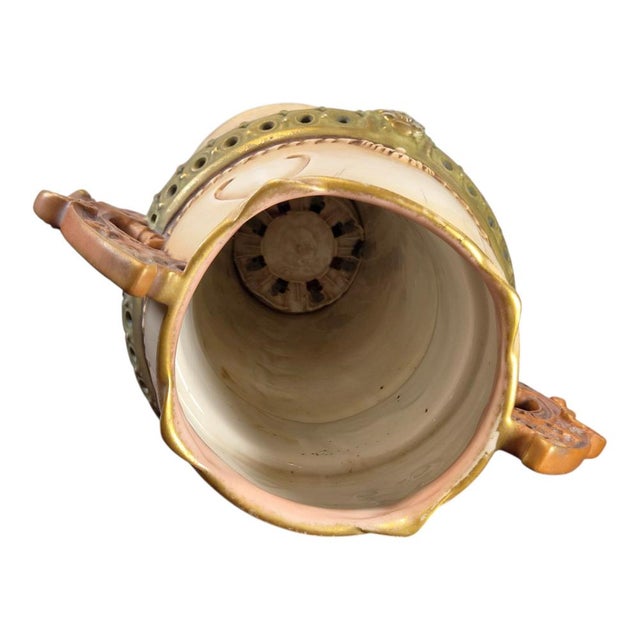 Large Austrian Art Nouveau Pottery Vase, 1890s For Sale - Image 6 of 9