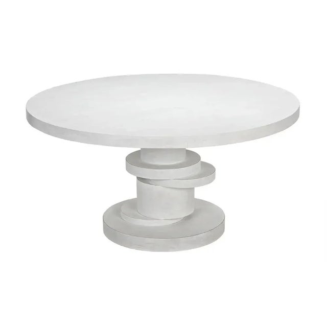 Noir NOIR Hugo Dining Table 60", White Wash For Sale - Image 4 of 5