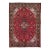 Vintage Handmade Persian Red Medallion Wool Rug 6'9" X 9'8" For Sale