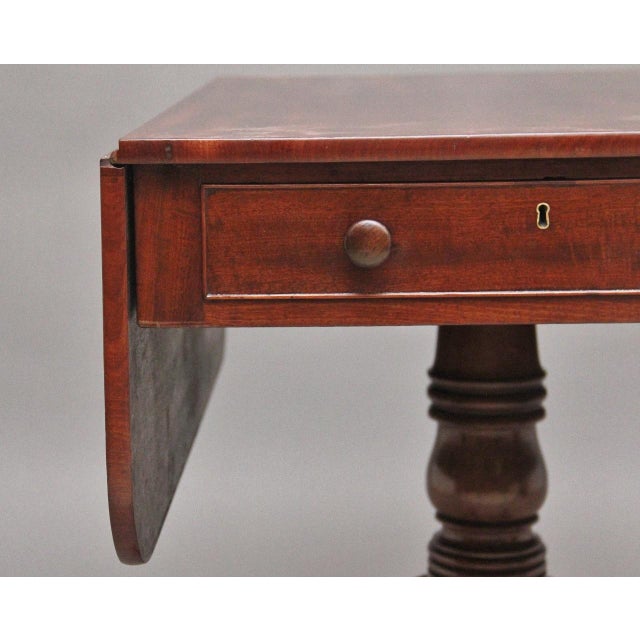 19th Century Mahogany Pembroke Table, 1840s For Sale - Image 4 of 14