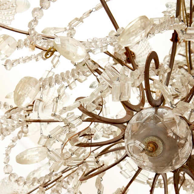 Welded Brass Chandelier, 1950s For Sale - Image 4 of 5